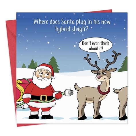 Buy Twizler Funny Christmas Card Hybrid Sleigh Merry Christmas Card