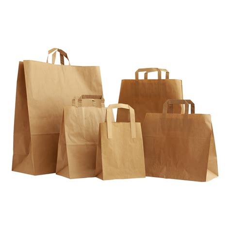 brown paper bags  flat handles paper bags ireland