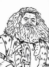 Colorir Hagrid sketch template