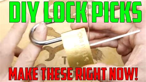 diy lock picks   youtube