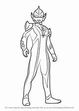 Ultraman Coloring Hikari sketch template