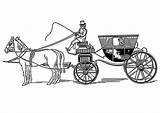 Coloring Carriage Pages Large sketch template