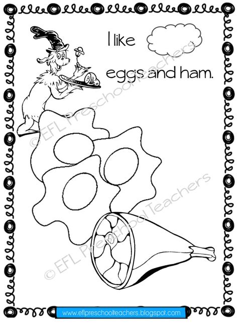 green eggs  ham coloring pages gabbymay belline