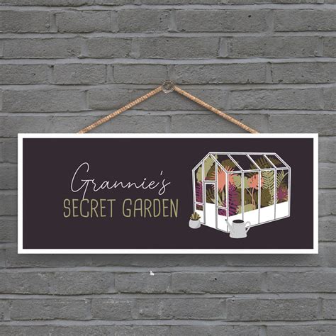 maturi garden secret grannies secret garden signs and plaques wayfair