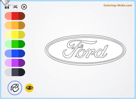 ford logo coloring pages  cars logos coloring pages cars