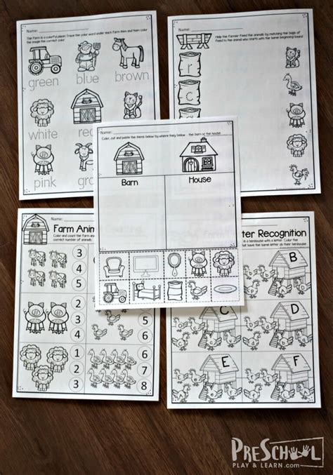 farm activities preschool farm animals preschool kindergarten themes