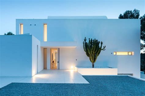 market  modern retreat  ibiza facade house minimalist