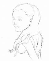 Ariana Grande Coloring Pages Drawing Outline Sketch Getdrawings Step Comments Draw Coloringhome sketch template