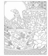 Coloring Pages Tea Party Adult Elegant Adults Book Sheets Color Doodle Princess Books Amazon Colorful Printables Invited Relax Printable Re sketch template