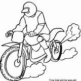 Motorcycle Coloring Pages Printable Kids Sheet Racing Colouring Motorbikes Print Drawing Motorbike sketch template