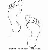Footprint Footprints Clipart Illustration Printable Right Royalty Color Primary Pams Lds Leader Sample Rf Outline Feet Projects Ways Child Light sketch template