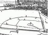 Baseball Field Sox Coloringbay Coloring sketch template