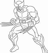 Coloring Pages Wolverine Superhero Lego sketch template