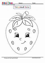 Trace Kidzezone Tracing Preschool Draw Prek Letters sketch template