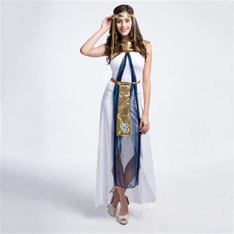 2018 Fairy Greek Goddess Costumes Egyptian Queen Cleopatra