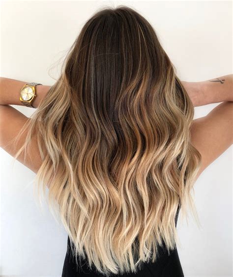 bronde ombre balayage long hair ombre hair blonde brown to blonde