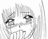 Anime Drawing Manga Crying Girl Tears Draw Sad Deviantart Cry Cartoon Girls Drawings Chibi Choose Board Heart sketch template