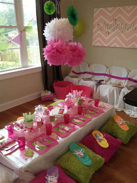 daughters spa party kids spa party spa party decorations spa