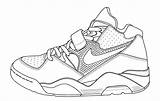 Coloring Shoe Template Nike Pages Shoes Sneaker Blank Sneakers Jordan Zapatillas Google Lebron James Dibujo Search Templates Drawing Basketball Zapatos sketch template