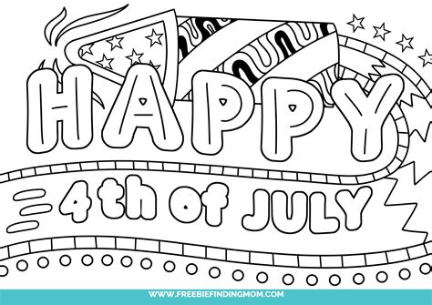 printable   july coloring pages freebie finding mom