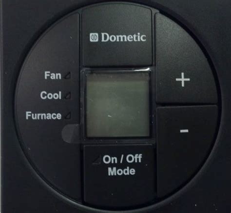 dometic single control kit lcd cool furnace thermostat  black rv air conditioner store