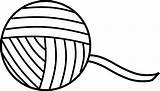 Twine Clipart Ball Clipground Yarn Sewing Thread sketch template