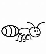 Ant Coloring Pages Ants Color Kids Drawing Line Clipart Sheet Getdrawings Grasshopper Library Popular sketch template