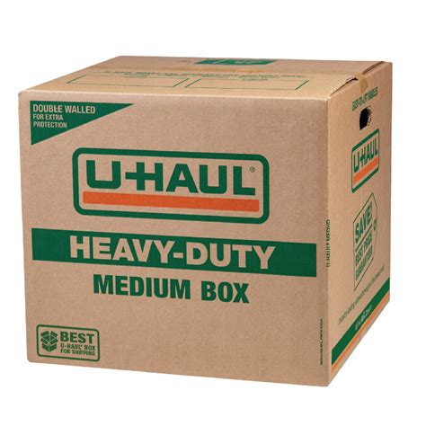 heavy duty medium moving box double walled 18 1 8” x 18” x 16” u haul