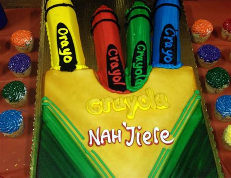 crayons birthday pops  birthday crayola themed catch  party