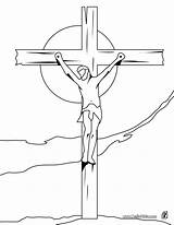 Desenho Crucificado Hellokids sketch template