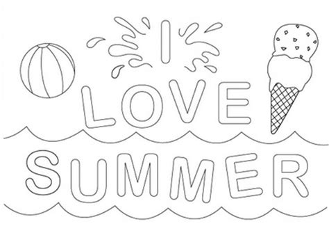 printable summer coloring pages  kindergarten boringpopcom
