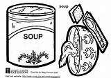 Coloring Soup Andy Warhol Pages Printable Edupics sketch template