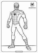 Spiderman Parker Superhero Mysterio sketch template