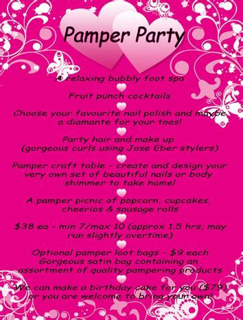 princess pamper party  pampered  head  toe pamper party