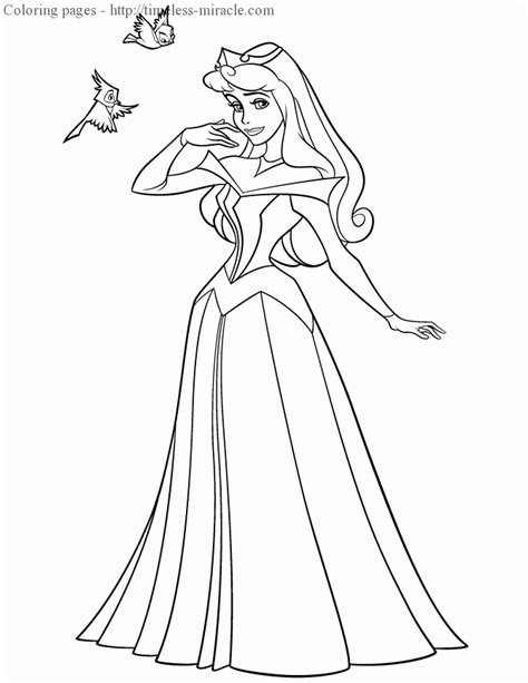 princess aurora colouring pages timeless miraclecom