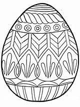 Easter Coloring Egg Pages Colouring Eggs Printable Print Bunny Kids Para Printables Coloriage Paques Happy sketch template
