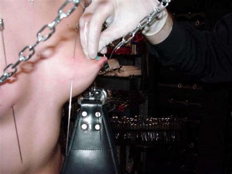 nipple needle torture and femdom golden shower