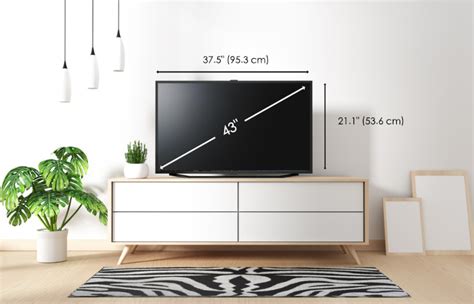 tv dimensions length  height  cm  inches