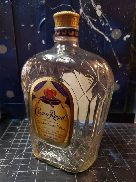 crown royal bottle empty ml  liter size  etsy