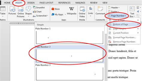 add page numbers  microsoft word   librarian