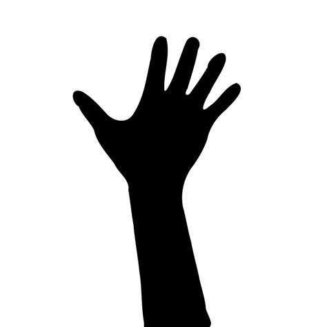 hand silhouette clipart