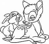 Bambi Coloring Pages Bunny Cute Thumper Disney Book Choose Board Mickey Mouse sketch template