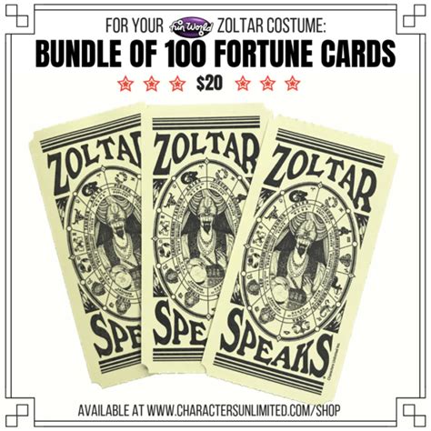 zoltar fortune cards printable