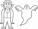 Ghost Halloween Coloring Vampire Pages Ghosts Printable Colouring Spooky Color Vampires Clipart Goblins Print Wooky Happy Clip Angel They Filminspector sketch template