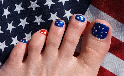 10 Cute Fourth Of July Toe Nail Art Designs Ideas Trends And Stickers