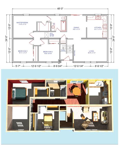 oakdale raised ranch home plan