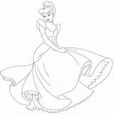 Princess Coloring Cinderella Color Pages Drawings Dress Dresses Beauty Template Colouring Disney Printable Kids Pink Children Tweet Interactive Magazine Popular sketch template