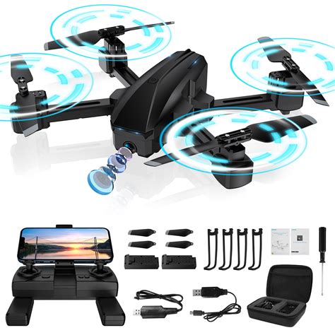 febfoxs drone sg   camera  adults  beginners foldable gps drone auto return home