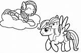 Pony Coloring Little Pages Friendship Magic Fluttershy Nightmare Moon Print Printable Library Clipart Popular Getcolorings Comments Coloringhome sketch template