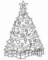 Tree Christmas Drawing Coloring Kids Pages Santa Advent Claus Calendar Drawings Pic Presents Print Xmas Sketches Getdrawings Sketch Easy Paintingvalley sketch template